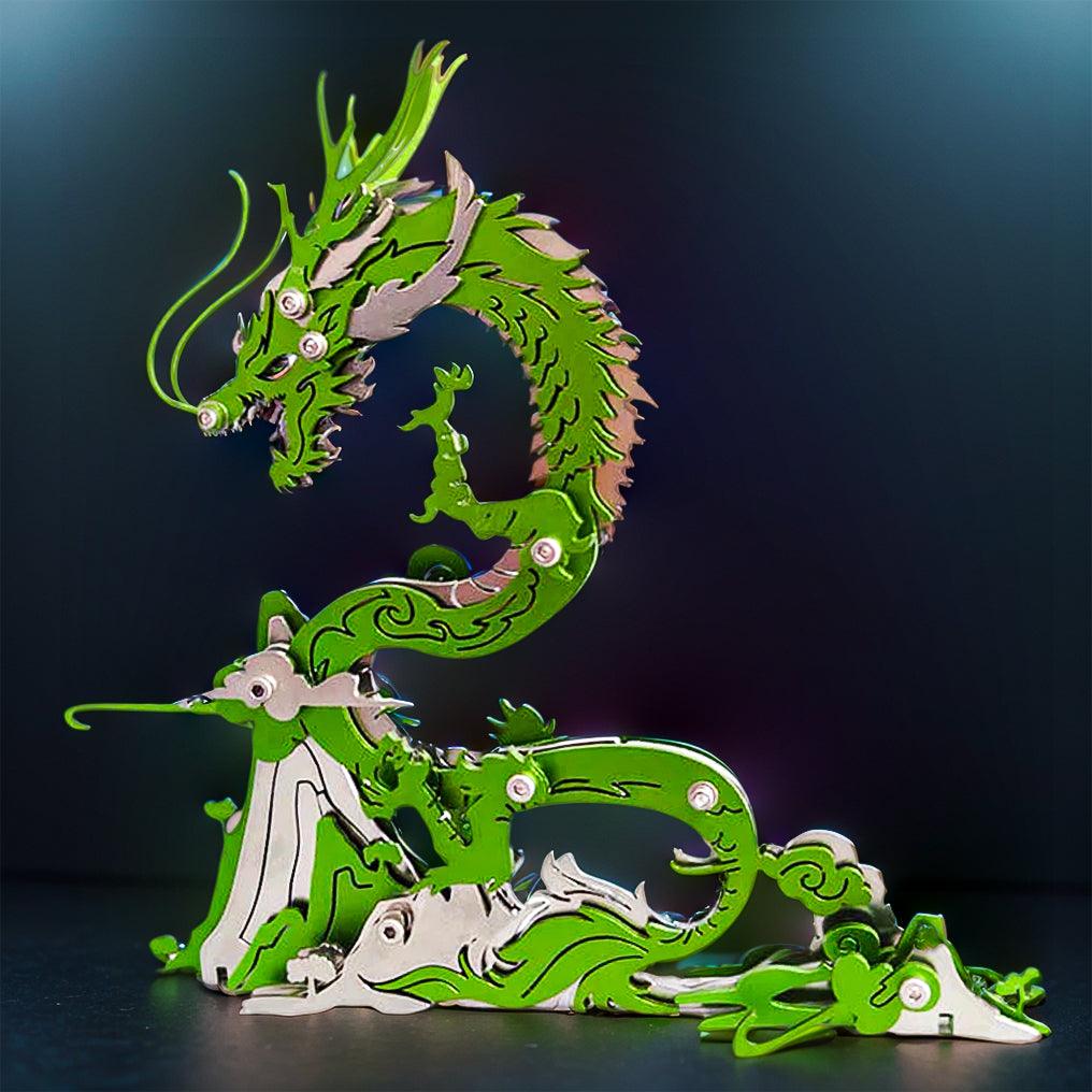 Puzzloria™ | Dragon on the Mountain Mythical Creature Model Kit - Puzzloria