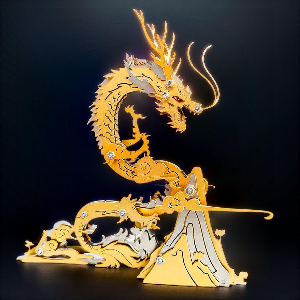 Puzzloria™ | Dragon on the Mountain Mythical Creature Model Kit - Puzzloria