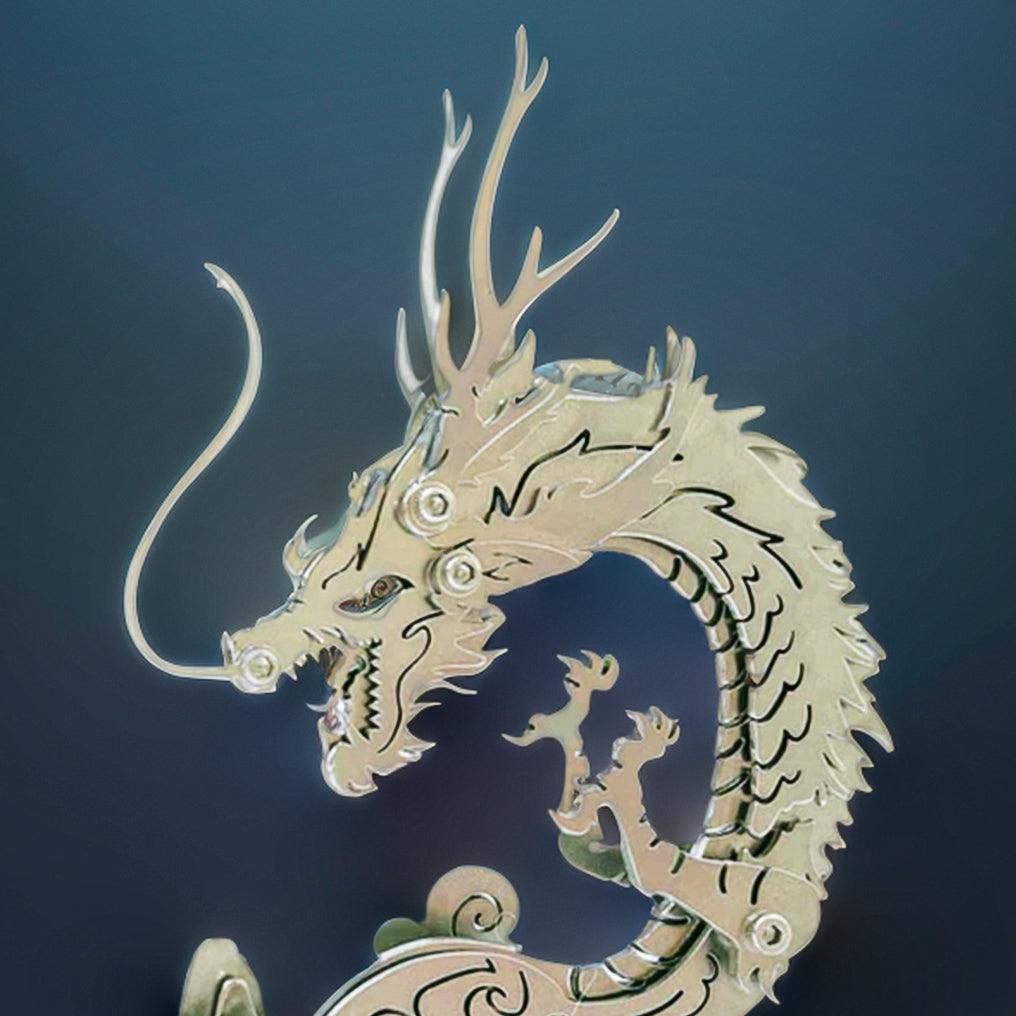 Puzzloria™ | Dragon on the Mountain Mythical Creature Model Kit - Puzzloria