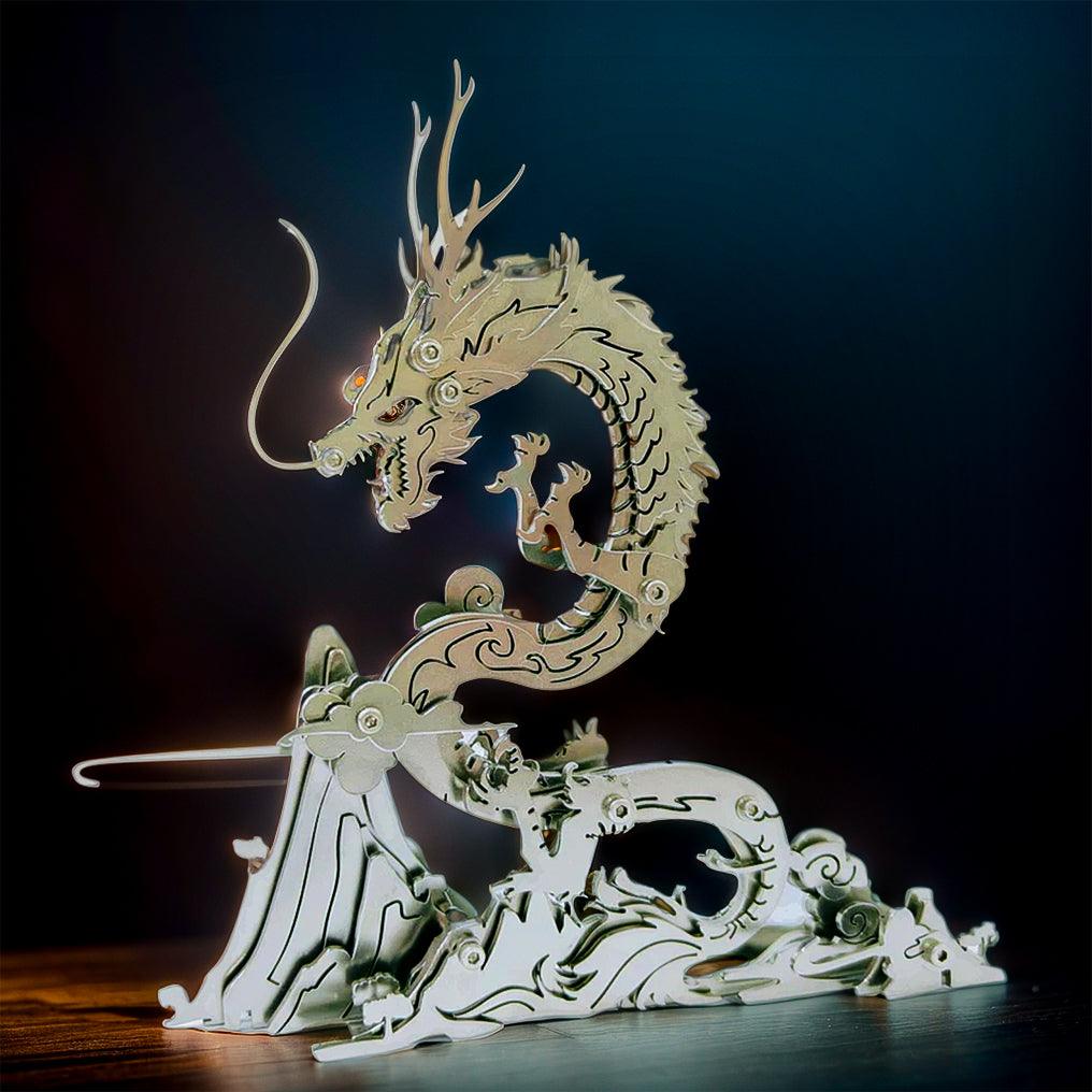Puzzloria™ | Dragon on the Mountain Mythical Creature Model Kit - Puzzloria
