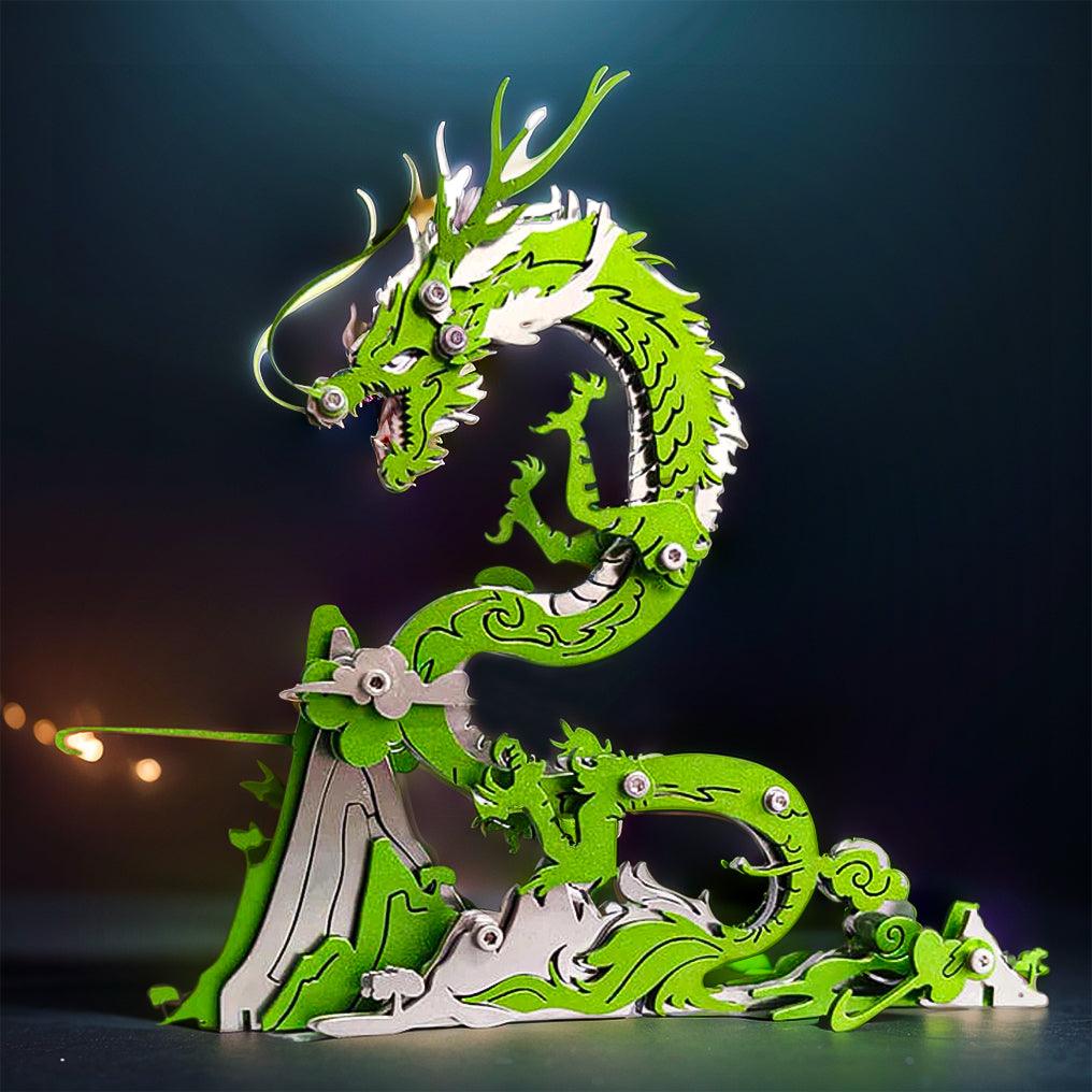 Puzzloria™ | Dragon on the Mountain Mythical Creature Model Kit - Puzzloria