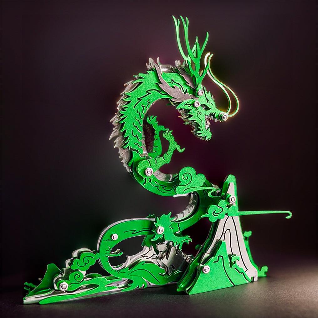 Puzzloria™ | Dragon on the Mountain Mythical Creature Model Kit - Puzzloria