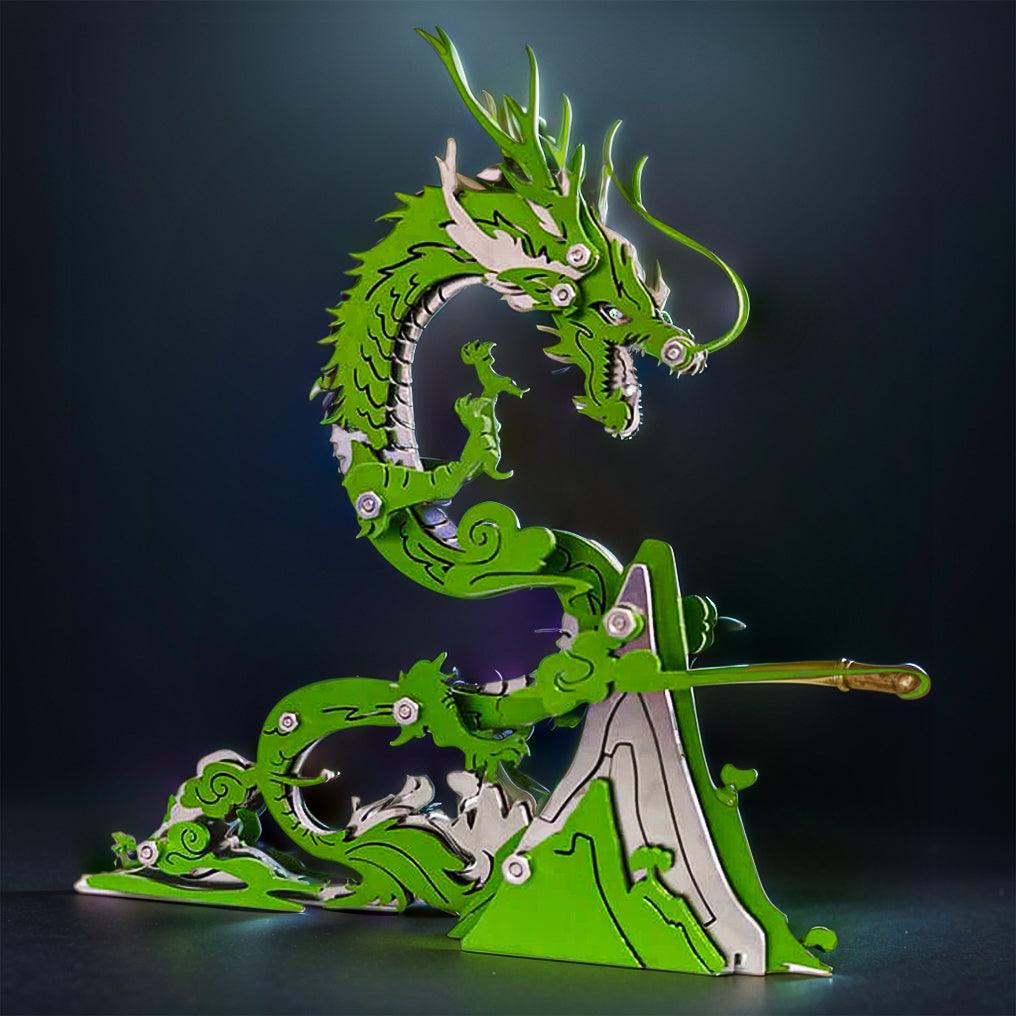 Puzzloria™ | Dragon on the Mountain Mythical Creature Model Kit - Puzzloria
