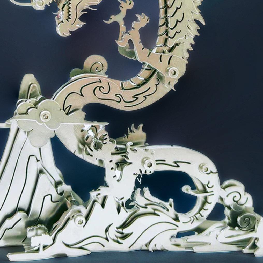 Puzzloria™ | Dragon on the Mountain Mythical Creature Model Kit - Puzzloria