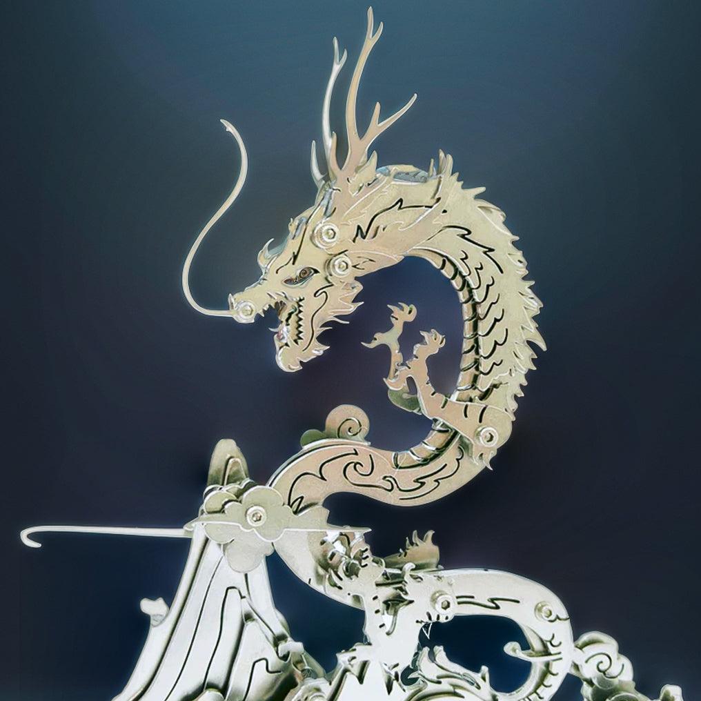 Puzzloria™ | Dragon on the Mountain Mythical Creature Model Kit - Puzzloria