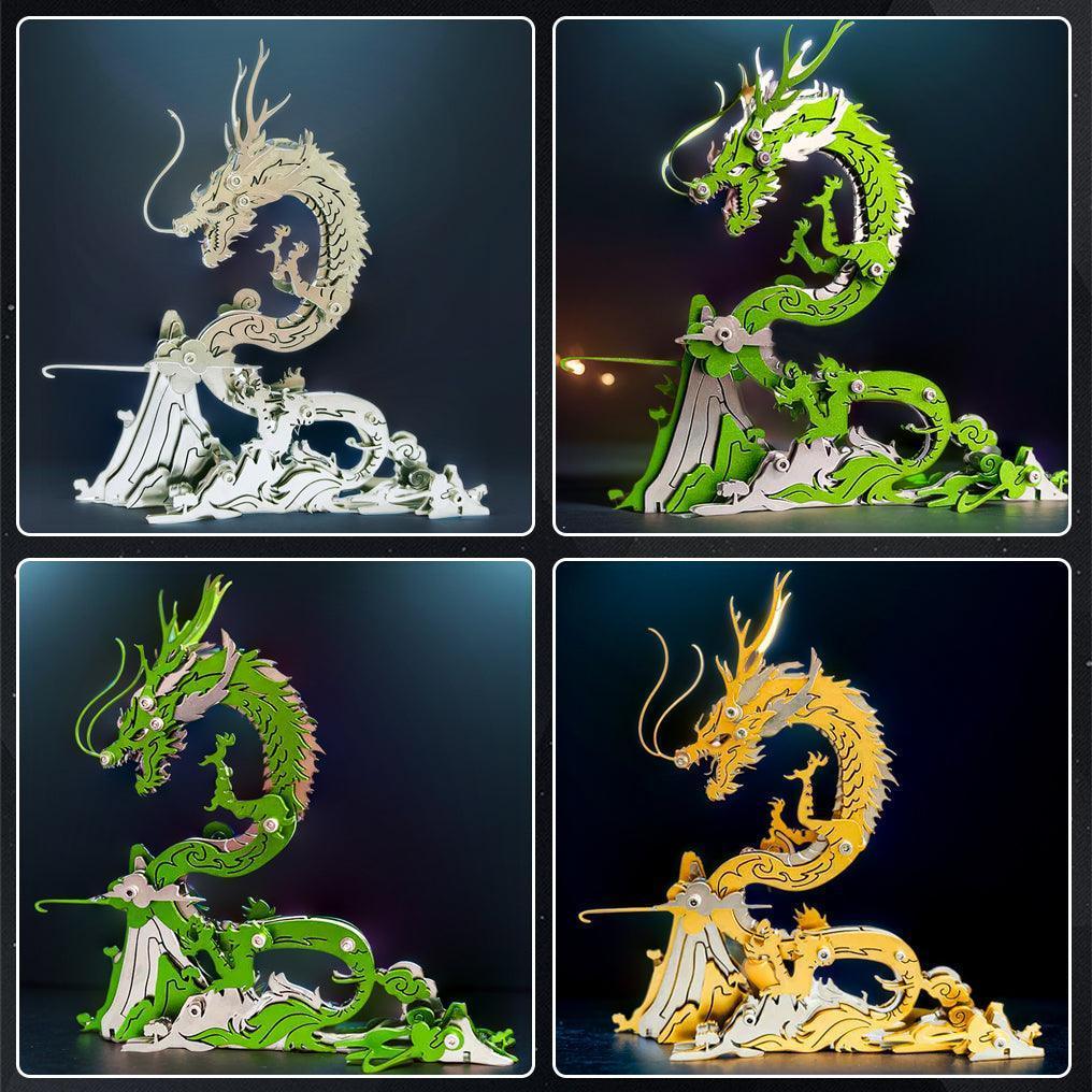 Puzzloria™ | Dragon on the Mountain Mythical Creature Model Kit - Puzzloria