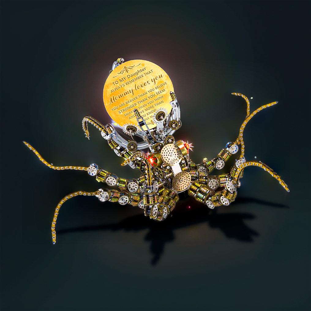 Puzzloria™ | Galactic Kraken 3D Metal Steampunk Puzzle - Puzzloria