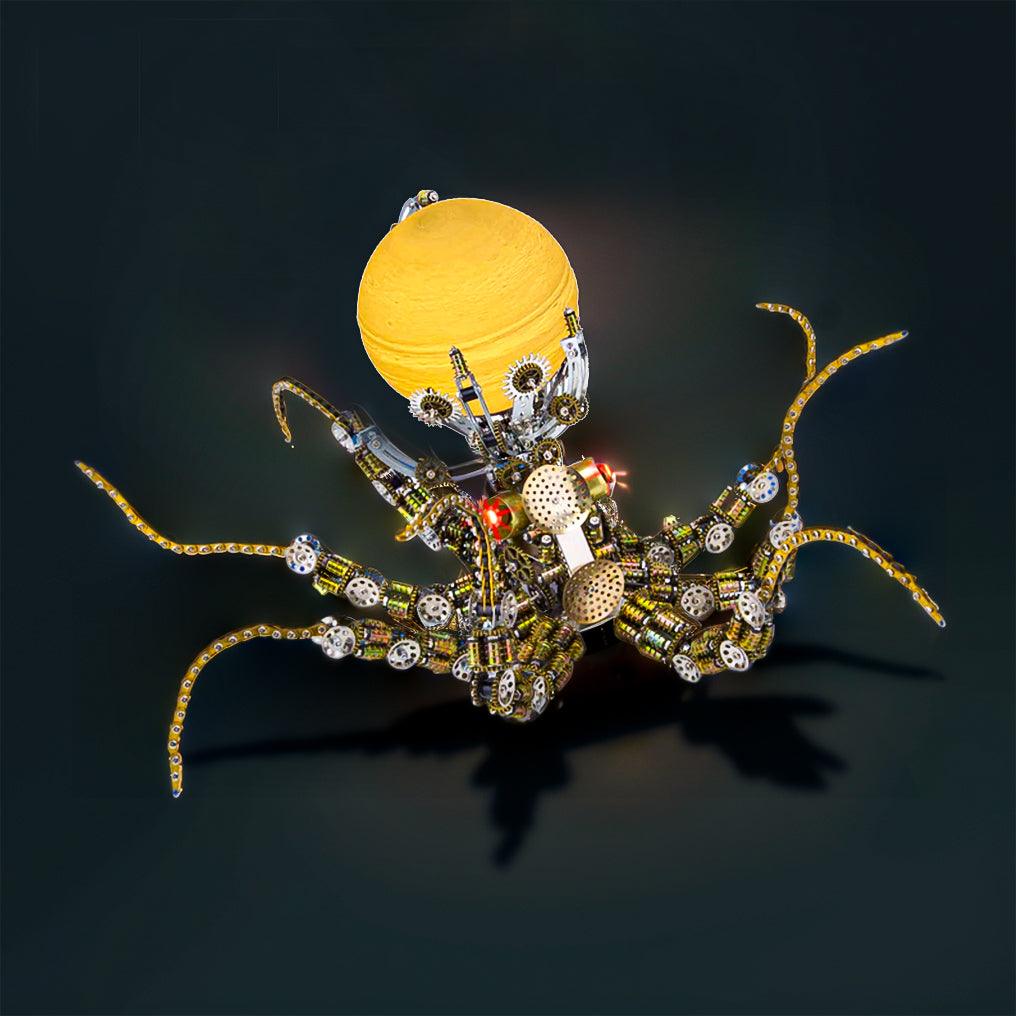 Puzzloria™ | Galactic Kraken 3D Metal Steampunk Puzzle - Puzzloria