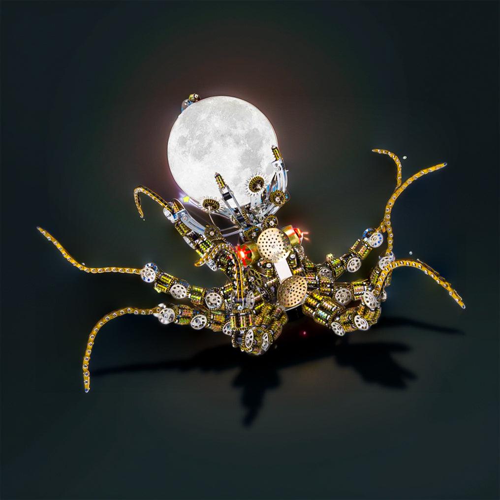 Puzzloria™ | Galactic Kraken 3D Metal Steampunk Puzzle - Puzzloria