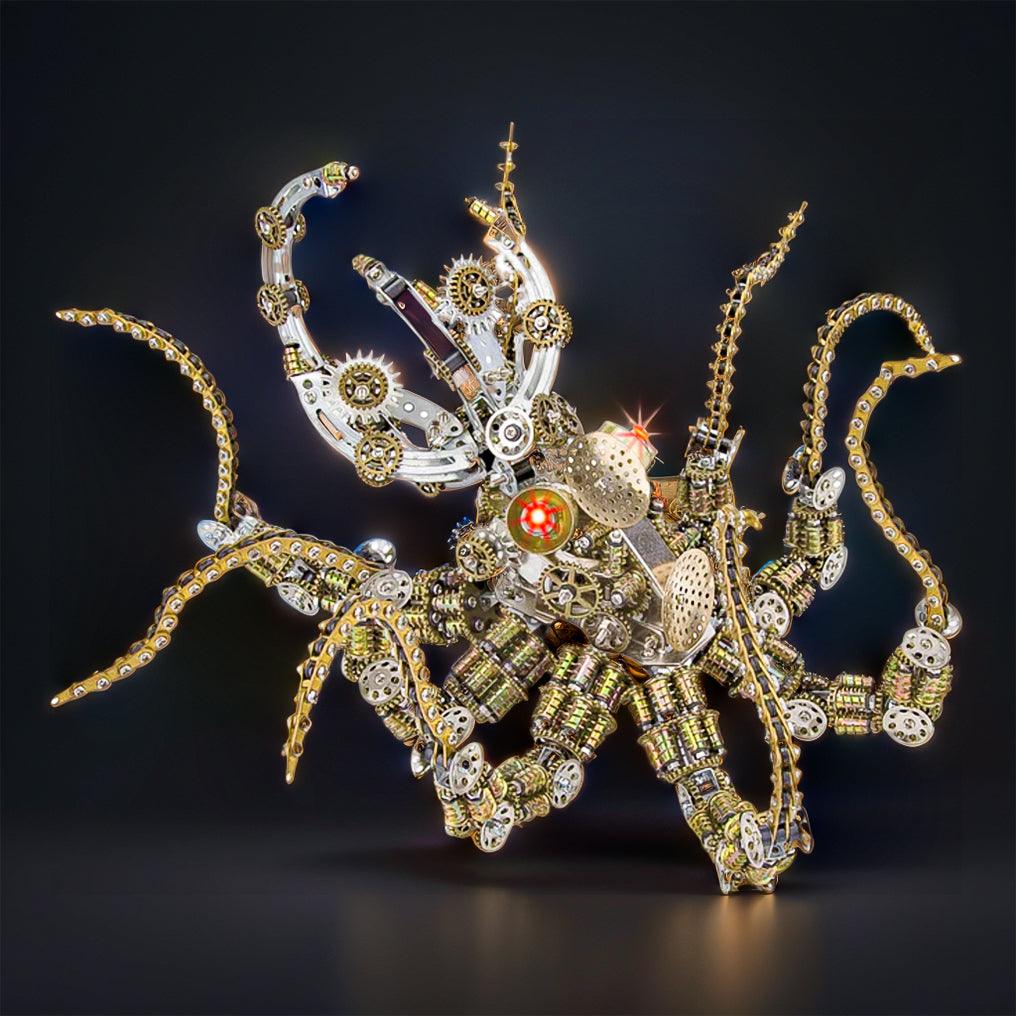 Puzzloria™ | Galactic Kraken 3D Metal Steampunk Puzzle - Puzzloria