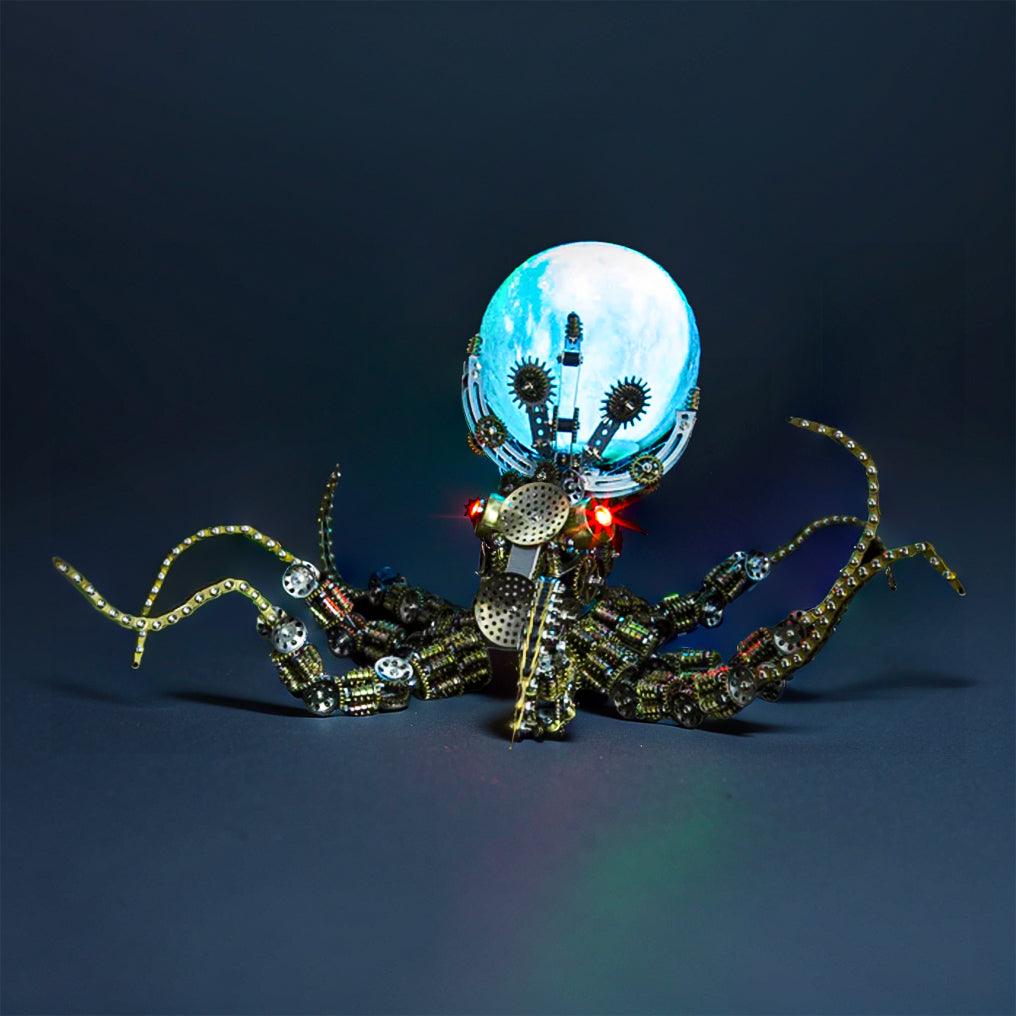 Puzzloria™ | Galactic Kraken 3D Metal Steampunk Puzzle - Puzzloria