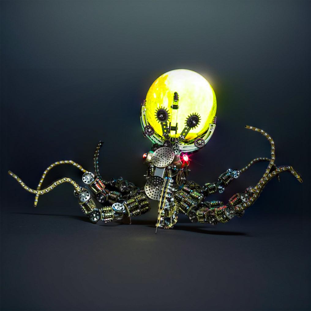 Puzzloria™ | Galactic Kraken 3D Metal Steampunk Puzzle - Puzzloria