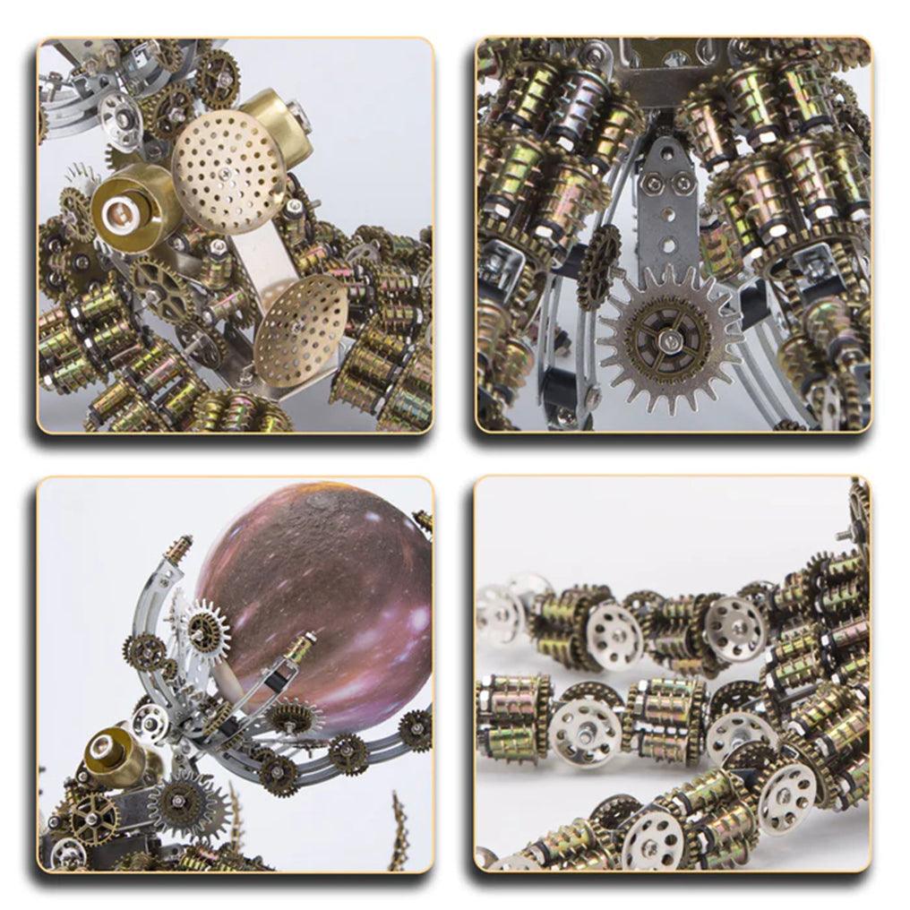 Puzzloria™ | Galactic Kraken 3D Metal Steampunk Puzzle - Puzzloria