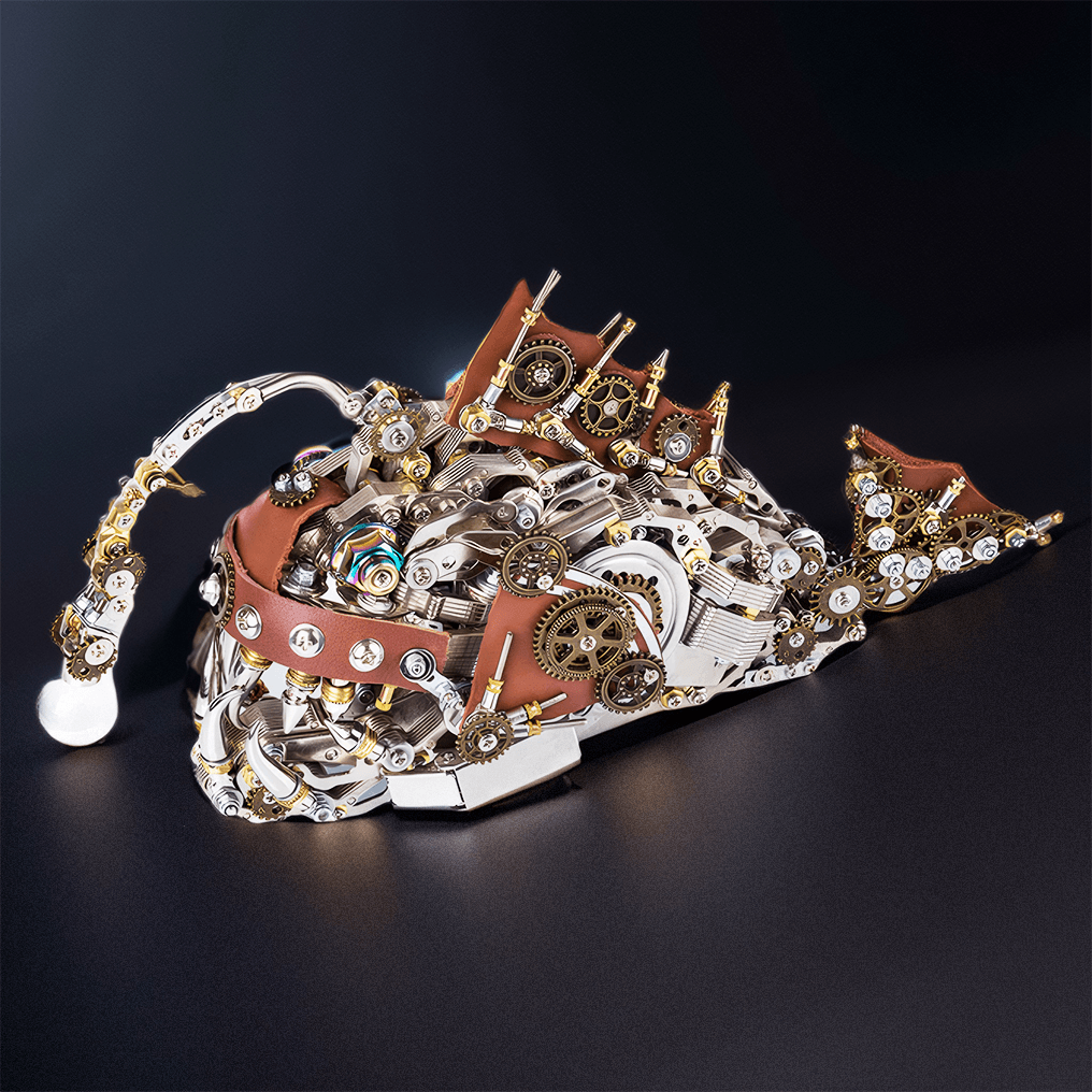 Puzzloria™ | DIY 3D Mechanical Anglefish Metal Model Puzzles Building Block Set 1064PCS+ - Puzzloria