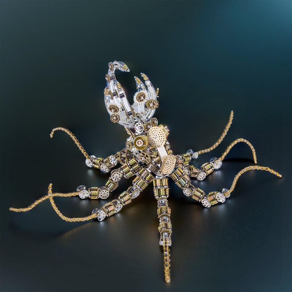 Puzzloria™ | Galactic Kraken 3D Metal Steampunk Puzzle - Puzzloria