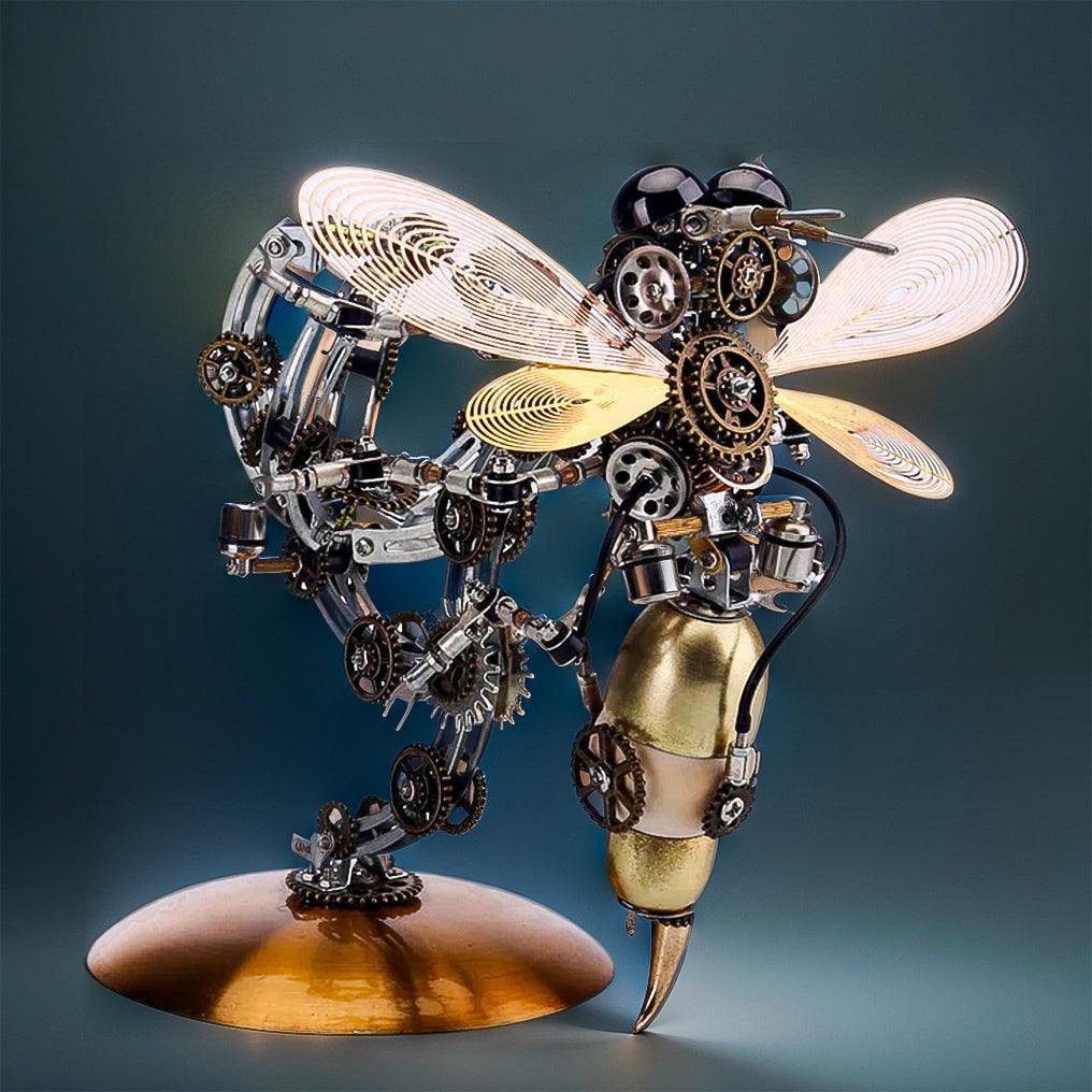 Puzzloria™ | Luminous Steampunk Wasp Mechanical Model Kit - Puzzloria