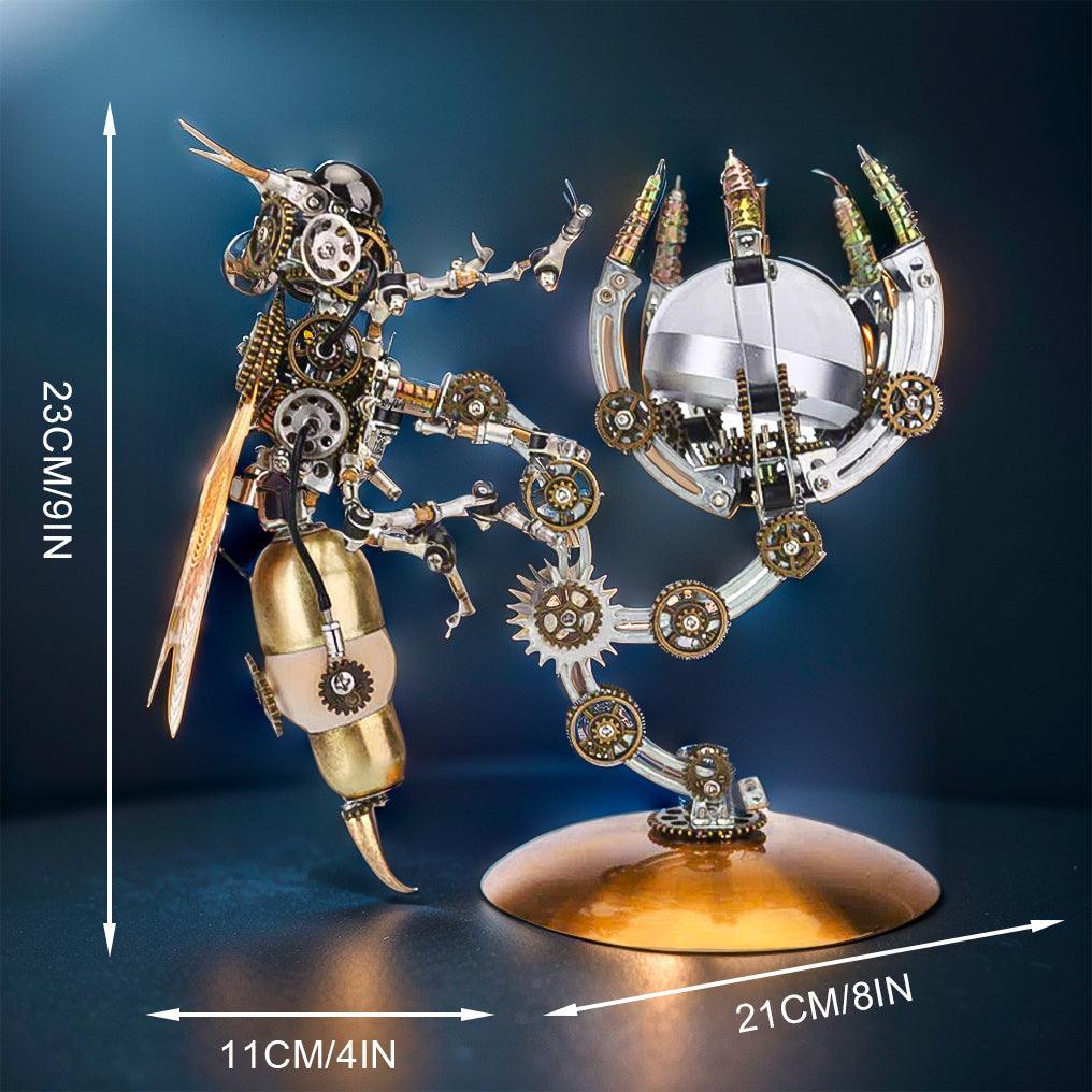 Puzzloria™ | Luminous Steampunk Wasp Mechanical Model Kit - Puzzloria