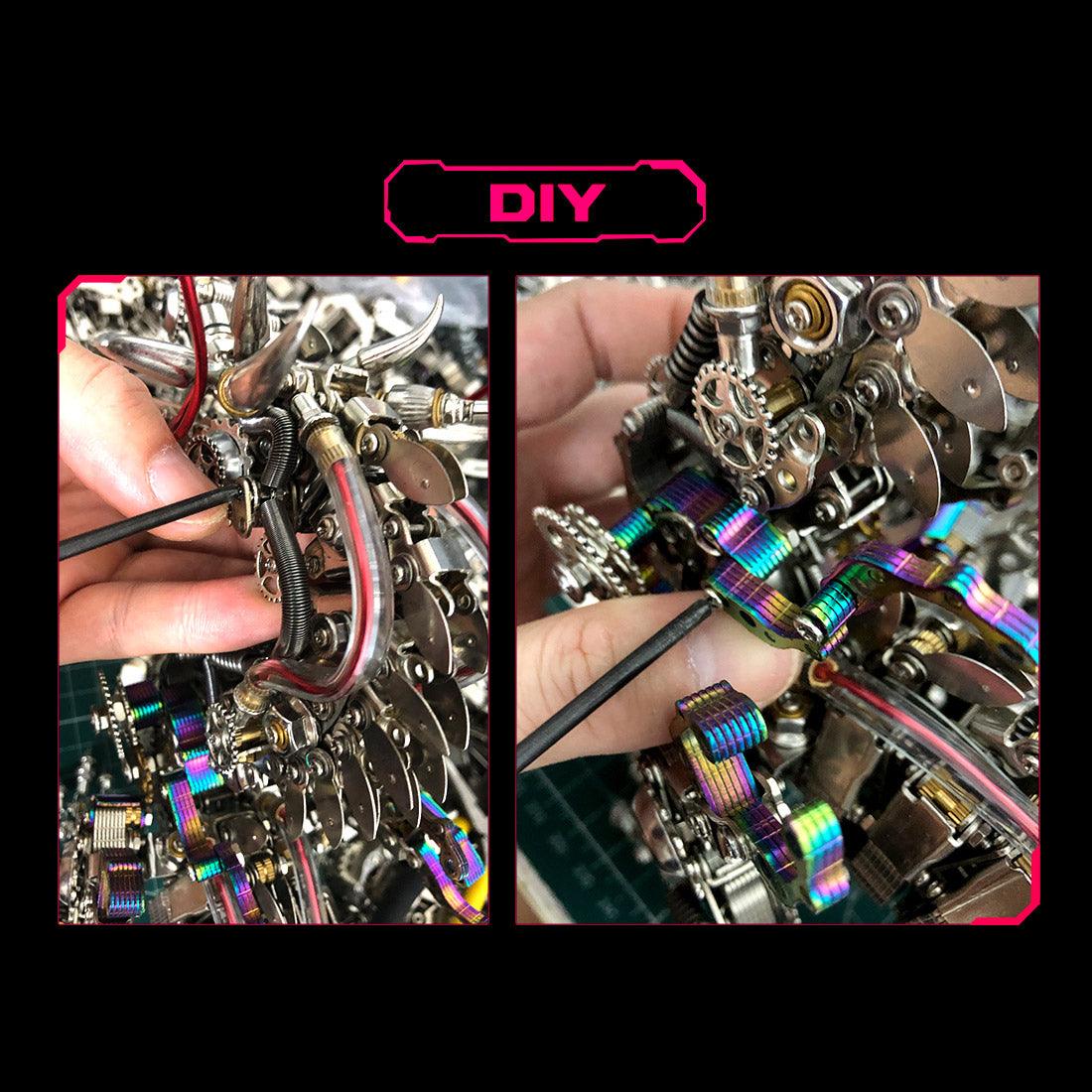 Puzzloria™ | Imperial Dragon Master - 3D Metal Mechanical Dragon DIY Assembly Model Kit - Puzzloria