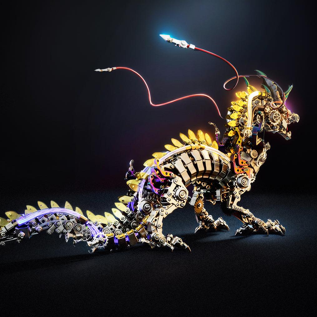 Puzzloria™ | Imperial Dragon Master - 3D Metal Mechanical Dragon DIY Assembly Model Kit - Puzzloria