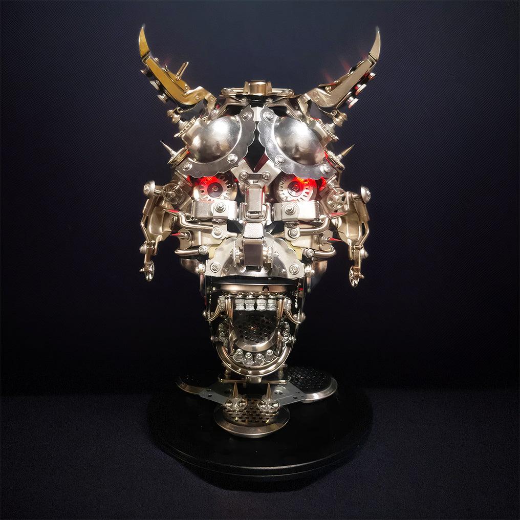 Puzzloria™ | DIY 3D Mechanical Punk Hannya Japanese Ghast Mask Metal Puzzles Assembly Model - Puzzloria