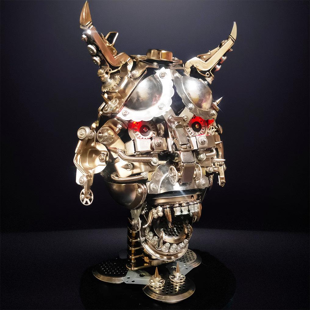 Puzzloria™ | DIY 3D Mechanical Punk Hannya Japanese Ghast Mask Metal Puzzles Assembly Model - Puzzloria