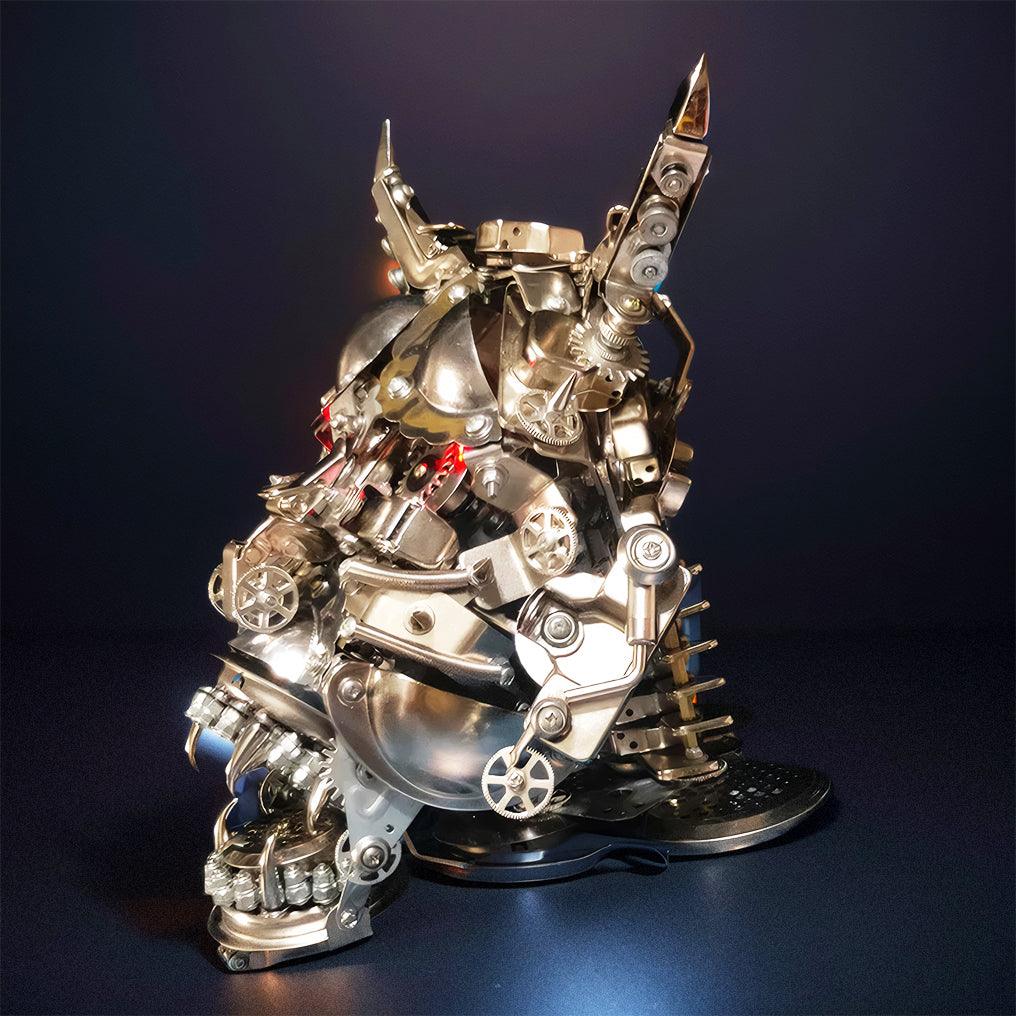Puzzloria™ | DIY 3D Mechanical Punk Hannya Japanese Ghast Mask Metal Puzzles Assembly Model - Puzzloria