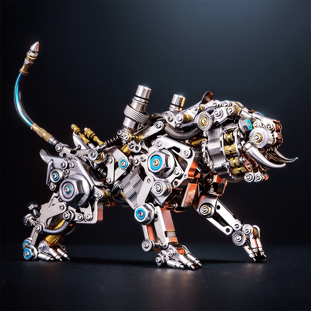 Puzzloria™ | DIY 3D Metal Model Bengal Tiger Kit Puzzles Building Block Set Toys - Puzzloria