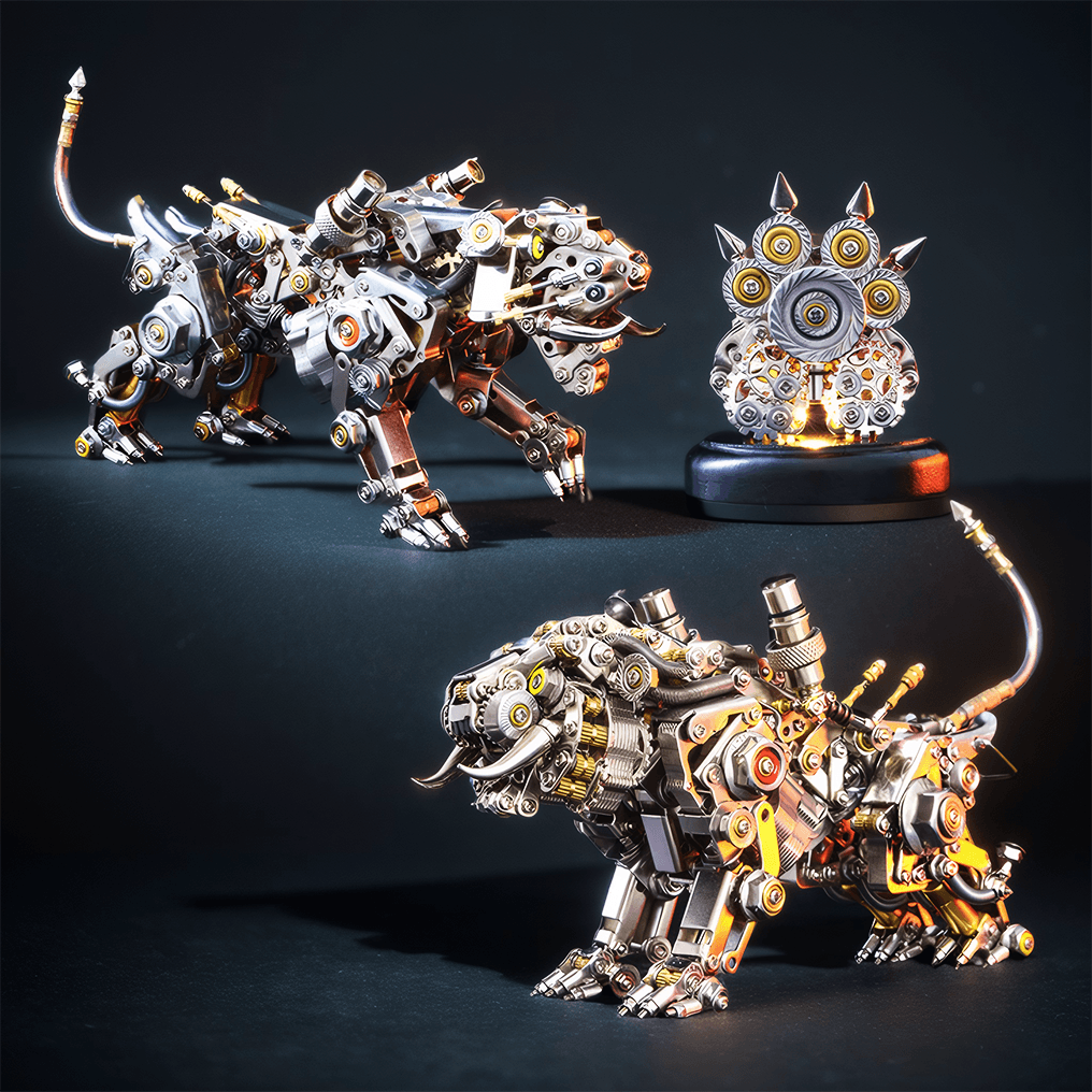 Puzzloria™ | DIY 3D Metal Model Bengal Tiger Kit Puzzles Building Block Set Toys - Puzzloria