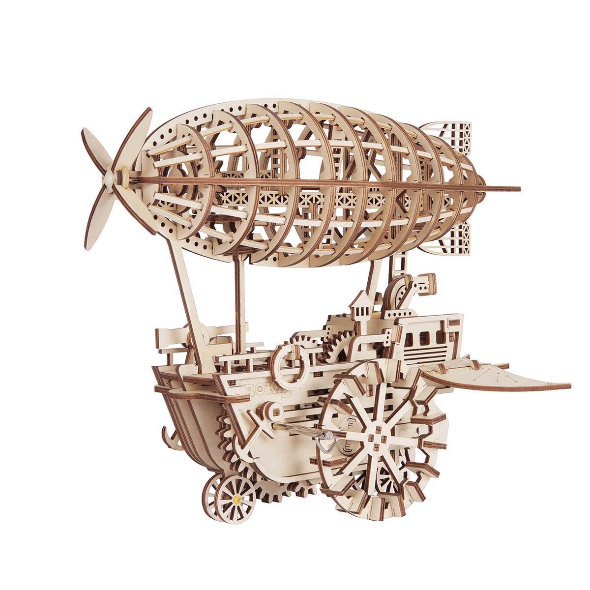Puzzloria™ | Celestial Navigator - Mechanical Steampunk Airship Model - Puzzloria