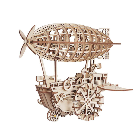 Puzzloria™ | Celestial Navigator - Mechanical Steampunk Airship Model - Puzzloria