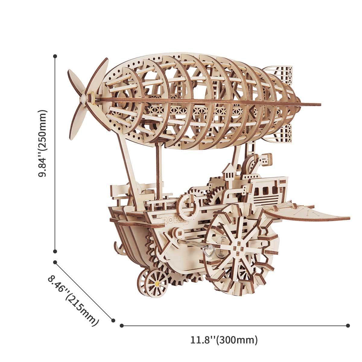 Puzzloria™ | Celestial Navigator - Mechanical Steampunk Airship Model - Puzzloria