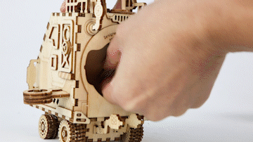 Puzzloria™ | Cosmic Voyager - Steampunk Spaceship Music Box Kit - Puzzloria
