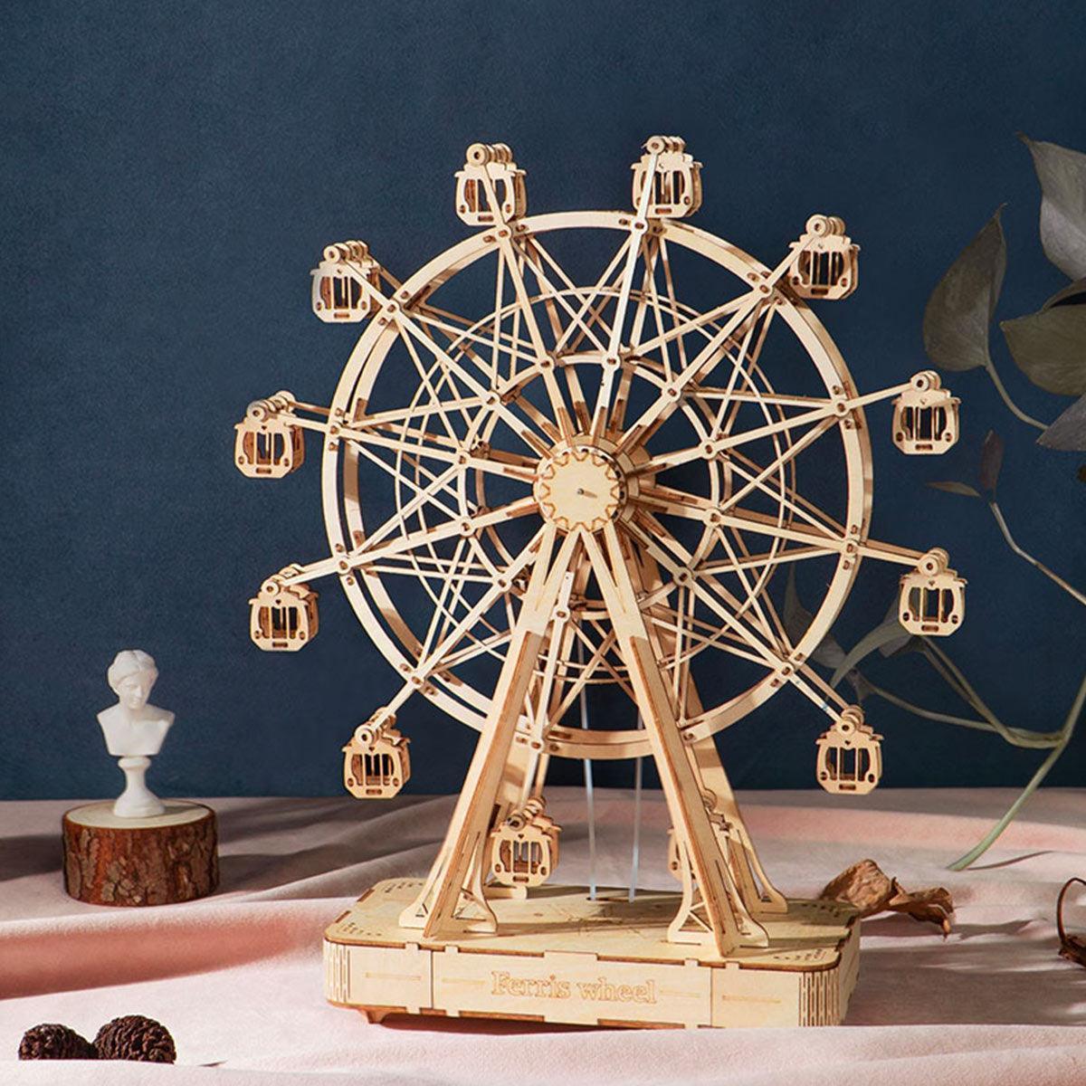 Puzzloria™ | Ferris Wheel Wooden Music Box - Puzzloria