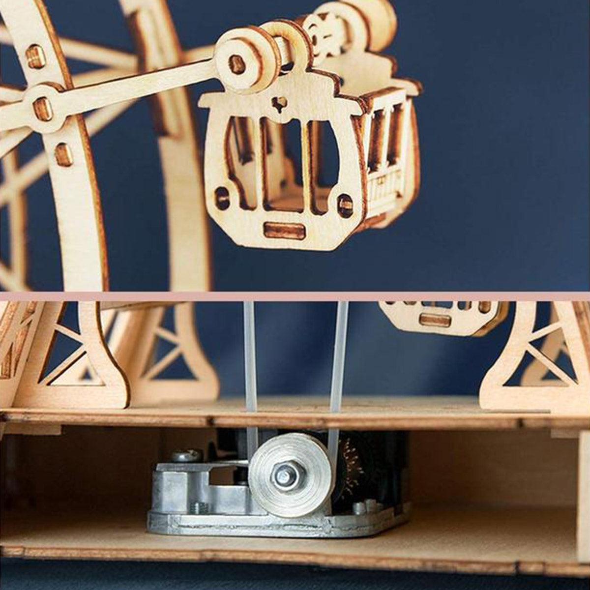 Puzzloria™ | Ferris Wheel Wooden Music Box - Puzzloria