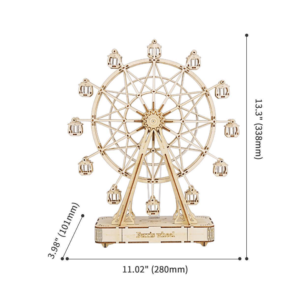 Puzzloria™ | Ferris Wheel Wooden Music Box - Puzzloria