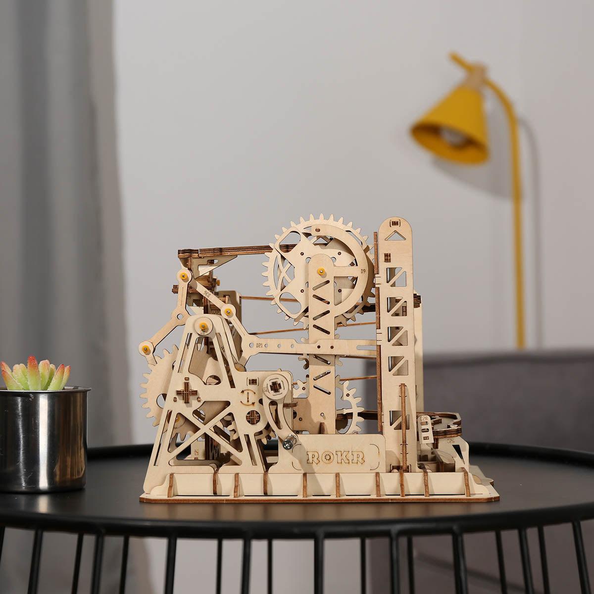 Puzzloria™ | Fortress Marble Cascader - 3D Wooden Puzzle - Puzzloria