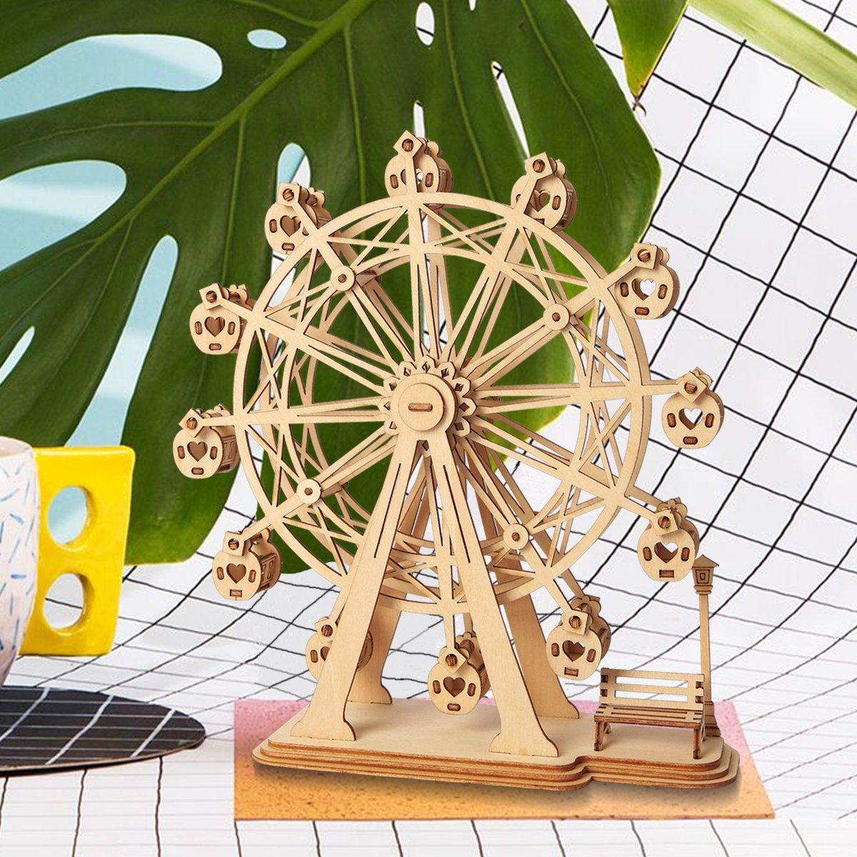 Puzzloria™ | Grand Ferris Wheel 3D Wooden Puzzle - Puzzloria