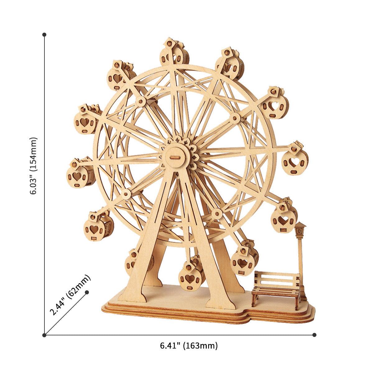 Puzzloria™ | Grand Ferris Wheel 3D Wooden Puzzle - Puzzloria