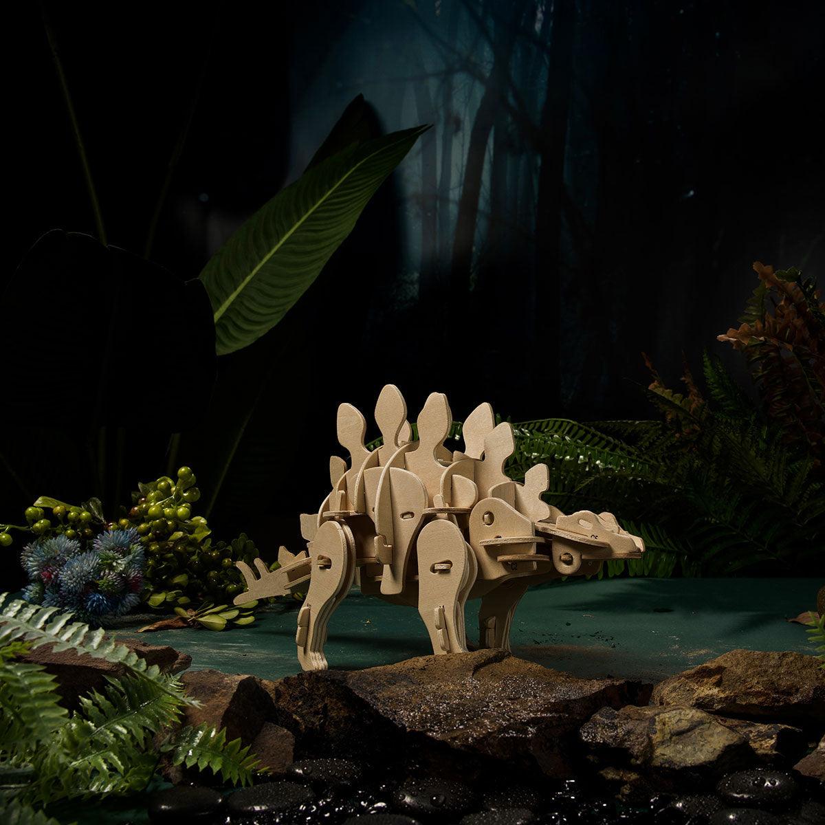 Puzzloria™ | Jurassic Explorer - Remote Control Walking Stegosaurus - Puzzloria