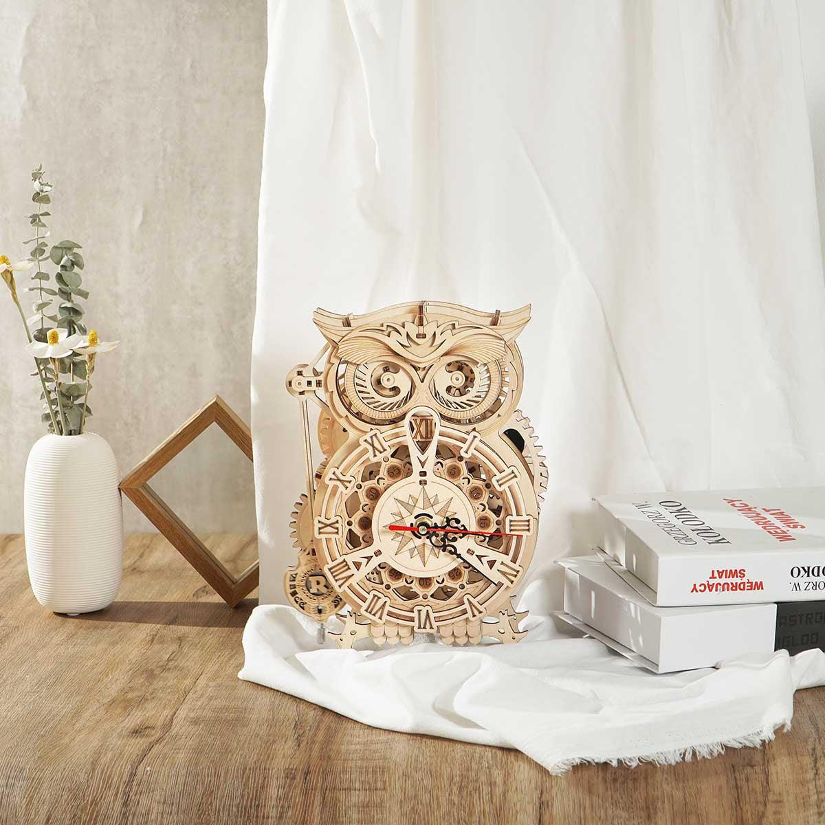 Puzzloria™ | Nightwatch Owl Mechanical Timer Clock - Puzzloria