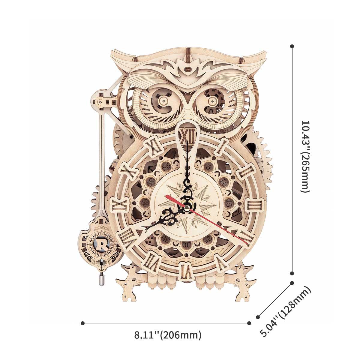 Puzzloria™ | Nightwatch Owl Mechanical Timer Clock - Puzzloria