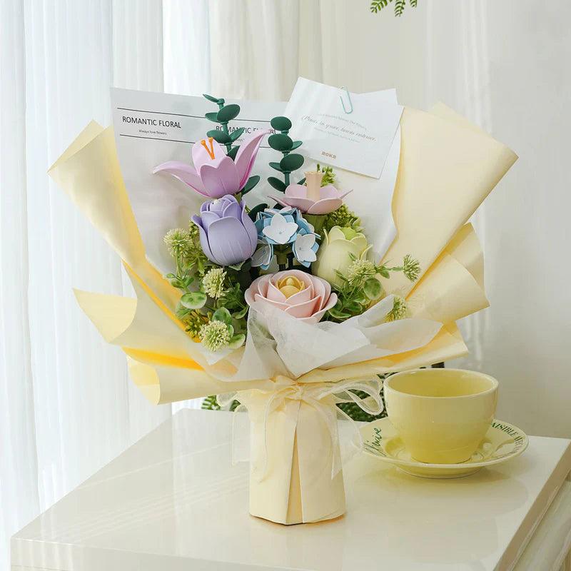 Puzzloria™ | Romantic Floral Bouquet Romantic Floral Bouquet DIY 3D Puzzle - Puzzloria