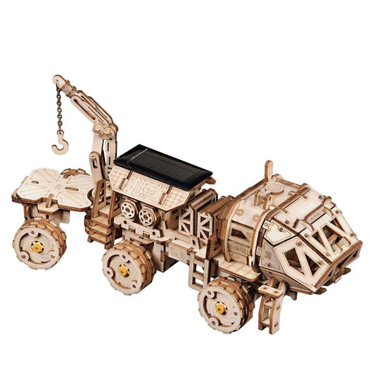 Puzzloria™ | Solar Explorer Rover - Educational STEM Wooden Model Kit - Puzzloria
