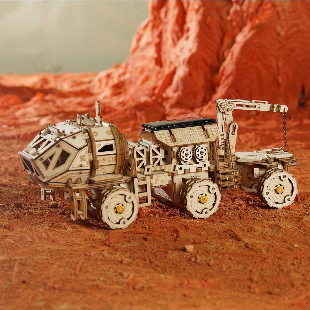 Puzzloria™ | Solar Explorer Rover - Educational STEM Wooden Model Kit - Puzzloria