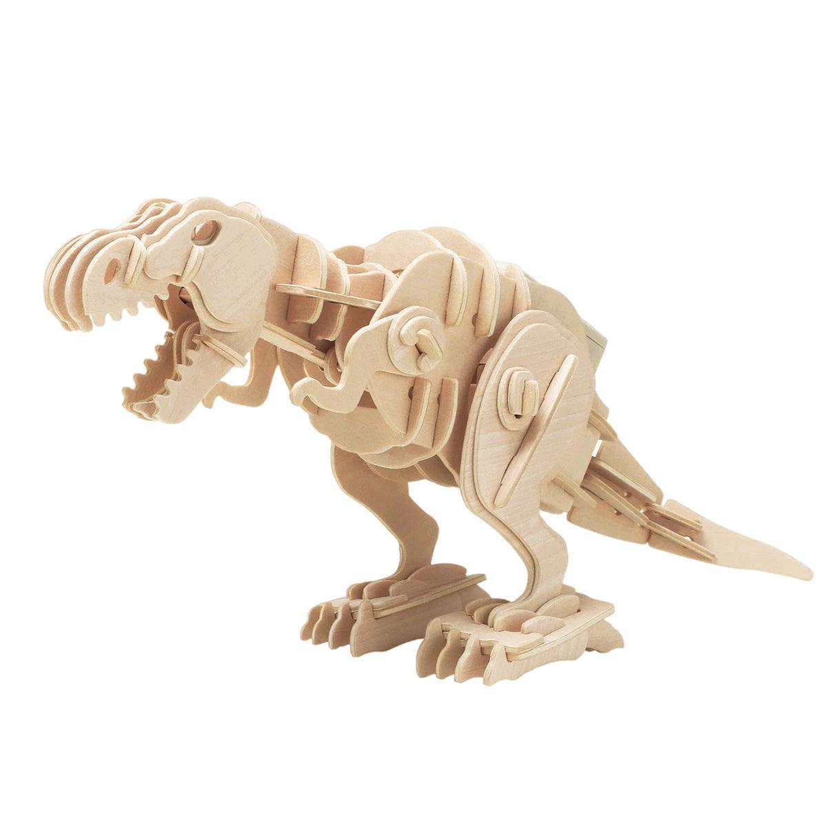 Puzzloria™ | Sound Command Rex - Interactive T-Rex Building Kit - Puzzloria