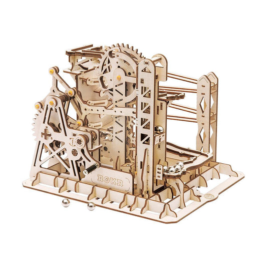 Puzzloria™ | Swingback Explorer - 3D Wooden Puzzle Marbel Run - Puzzloria