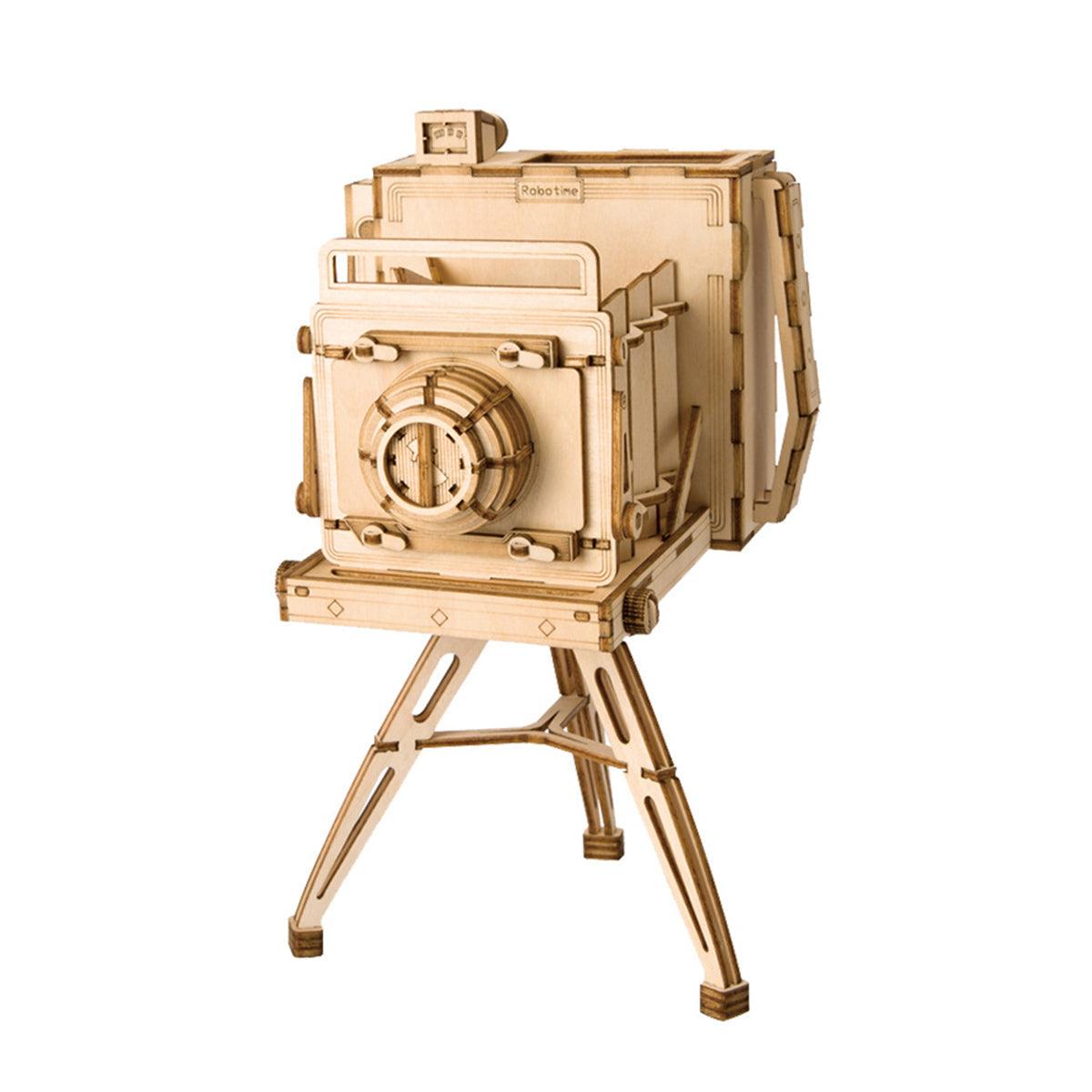 Puzzloria™ | Vintage Camera 3D Wooden Puzzle - Puzzloria