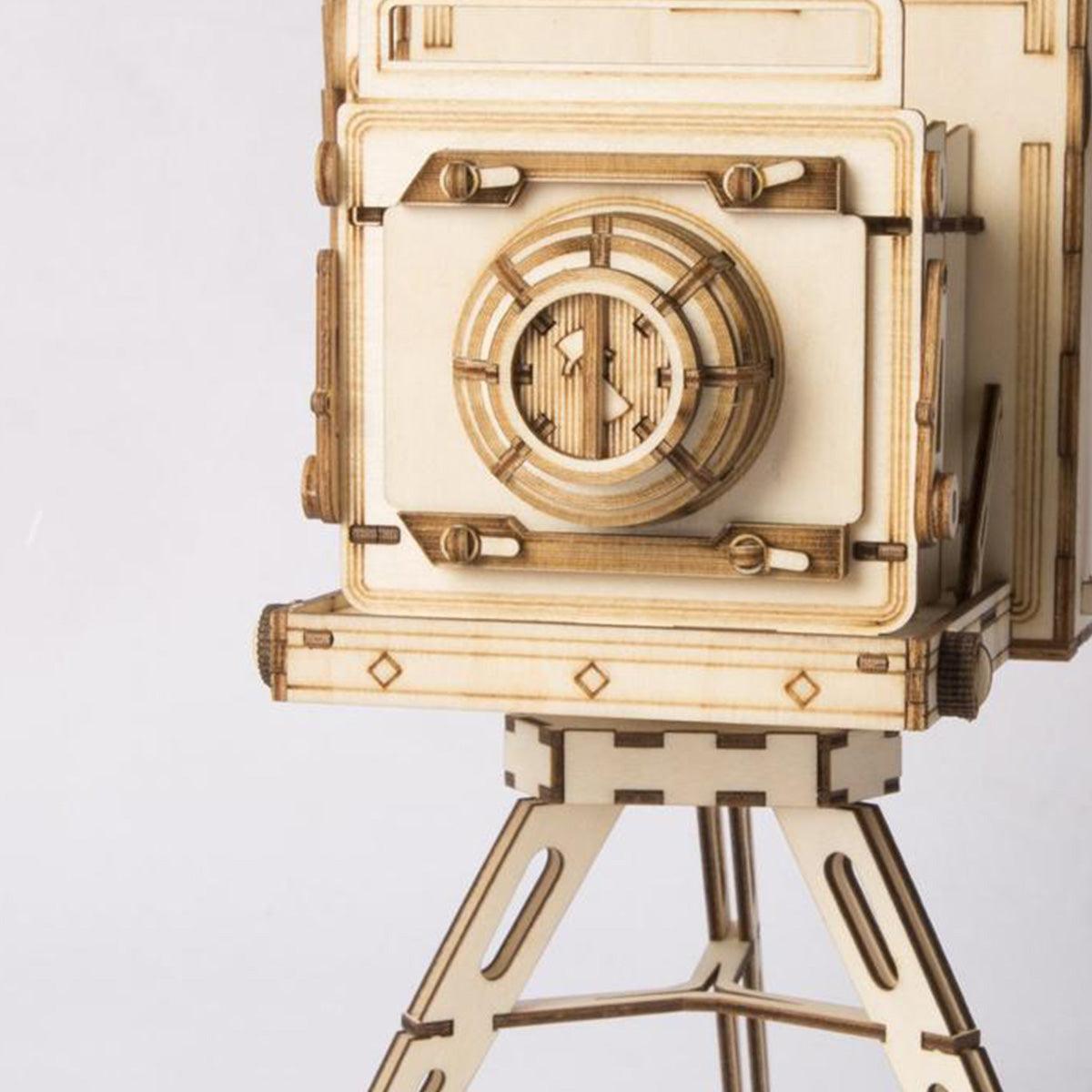 Puzzloria™ | Vintage Camera 3D Wooden Puzzle - Puzzloria