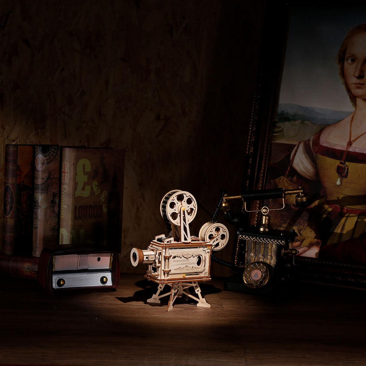 Puzzloria™ | Vintage Vitascope - DIY Wooden Movie Projector - Puzzloria