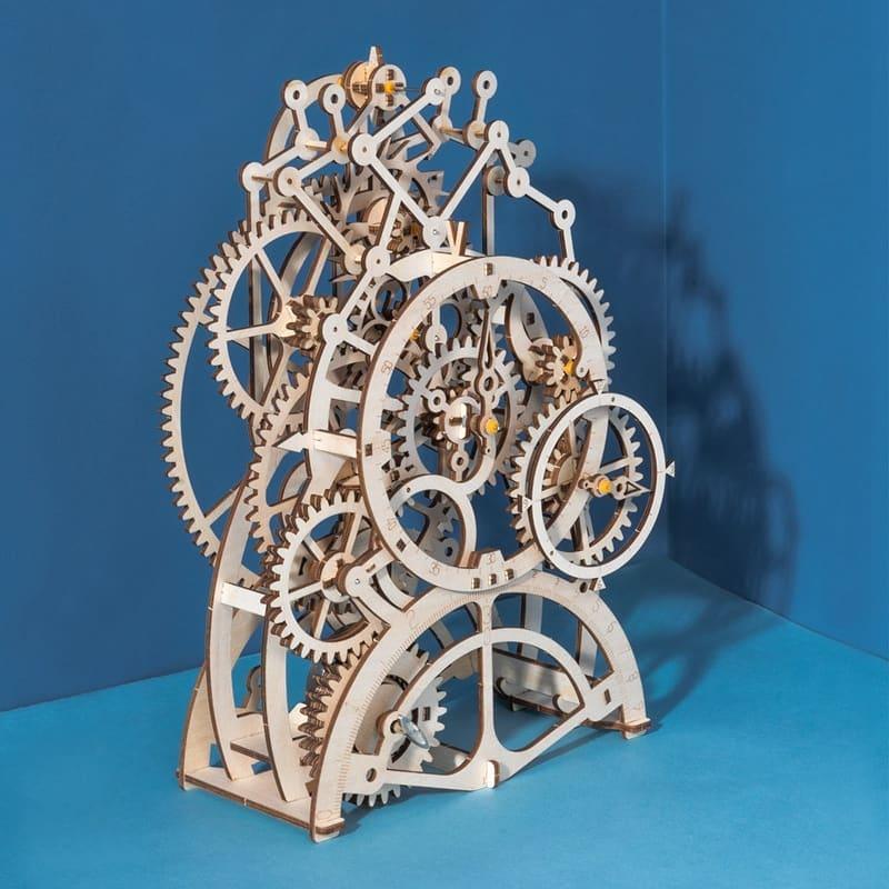 Puzzloria™ | Temporal Craftsman Functional Wooden Pendulum Clock Kit - Puzzloria